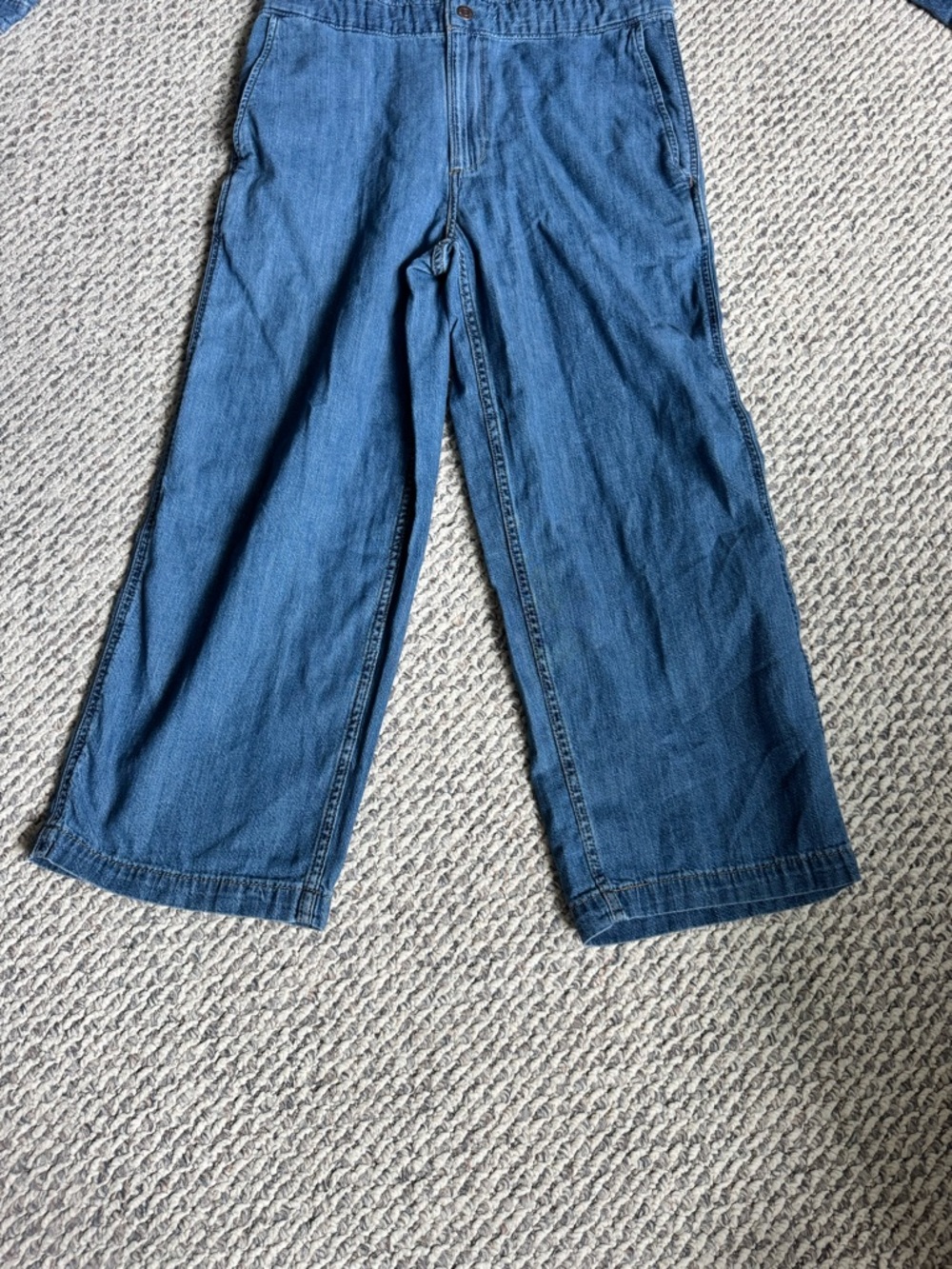 Levi’s Denim Jumpsuit NWT Small Wide Leg Utility Coveralls $89 - Picture 4 of 7